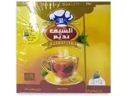 الشيف نديم شاي 100 ظرف + عرض 1 كغ سكر