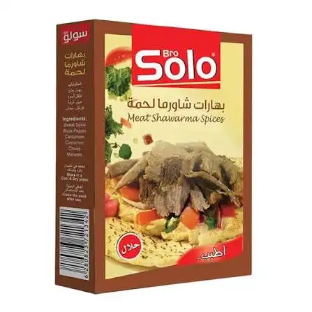 سولو خلطة بهارات شاورما لحمة علبة 40غ